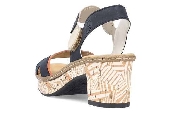 Rieker sandales nu pieds 63876.90 cuir multicolore5892801_3