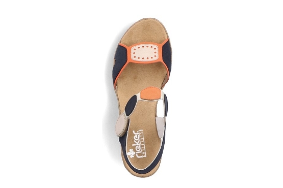 Rieker sandales nu pieds 63876.90 cuir multicolore5892801_4