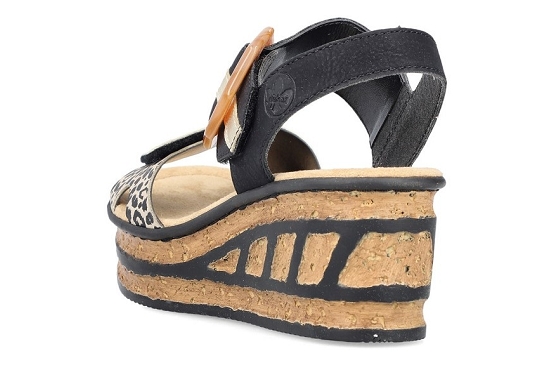 Rieker sandales nu pieds 68176.00 cuir noir5893101_3