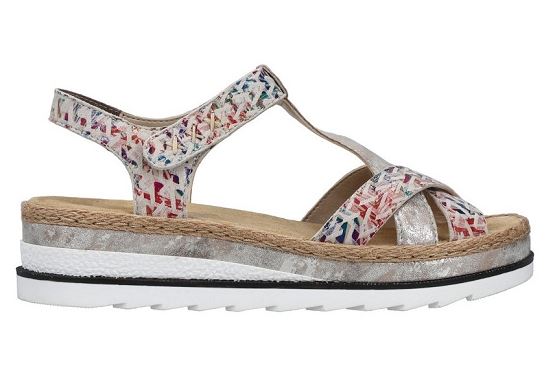 Rieker sandales nu pieds v7919.91 cuir multicolore5893601_2