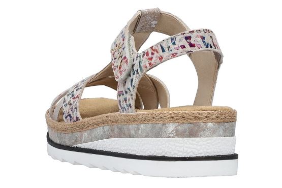 Rieker sandales nu pieds v7919.91 cuir multicolore5893601_4