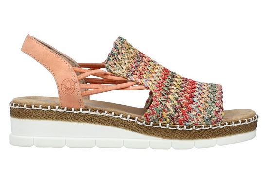 Rieker sandales nu pieds v1241.90 cuir multicolore5894401_2