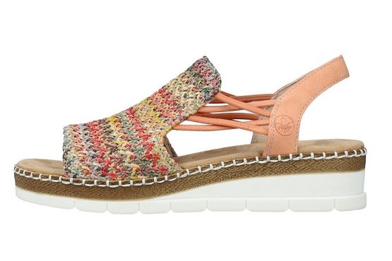 Rieker sandales nu pieds v1241.90 cuir multicolore5894401_3