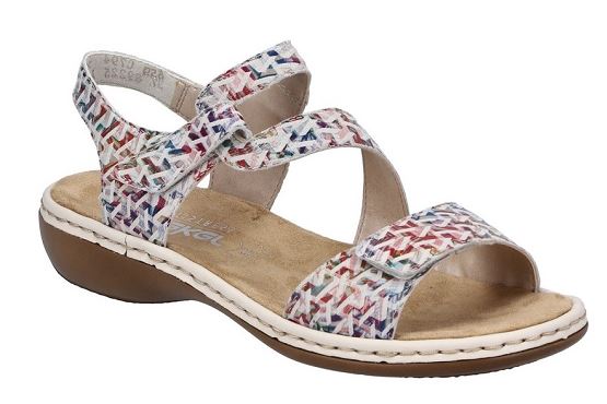 Rieker sandales nu pieds 659c7.94 cuir multicolore5894601_1