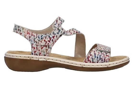 Rieker sandales nu pieds 659c7.94 cuir multicolore5894601_2