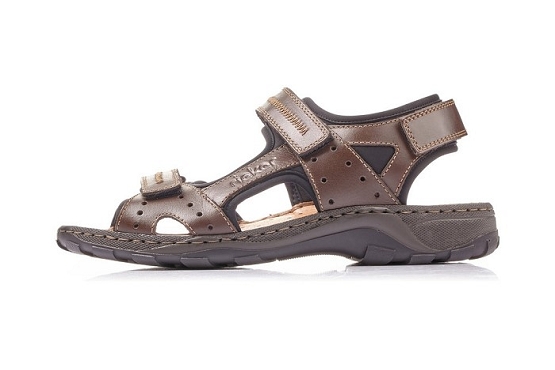 Rieker nu pieds sandales 26061.25 cuir marron5895401_4