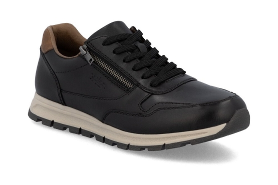 Rieker baskets sneakers b0504.00 cuir noir5924901_1
