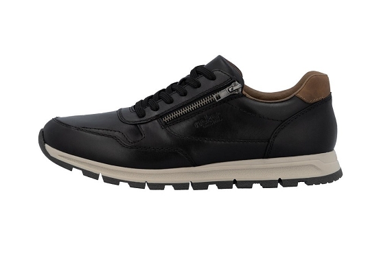 Rieker baskets sneakers b0504.00 cuir noir5924901_3