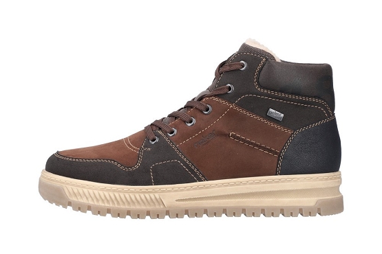 Rieker baskets sneakers 38540.25 cuir marron5925401_3