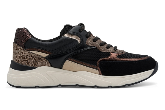Tamaris baskets sneakers 23745.43.096 cuir noir5928501_2