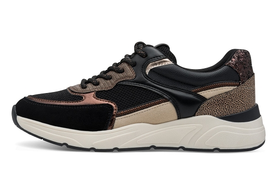Tamaris baskets sneakers 23745.43.096 cuir noir5928501_3