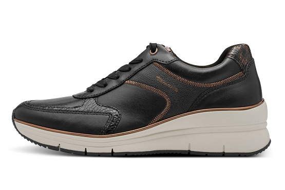 Tamaris baskets sneakers 23764.43.0c8 cuir noir5928801_3