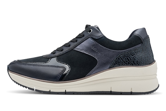 Tamaris baskets sneakers 23764.43.890 cuir navy5928901_3