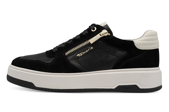 Tamaris baskets sneakers 23769.45.098 cuir noir5929101_3