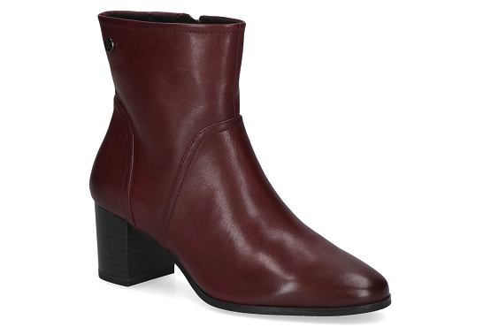 Caprice boots bottine 25306.45.540 cuir bordeaux5931301_1