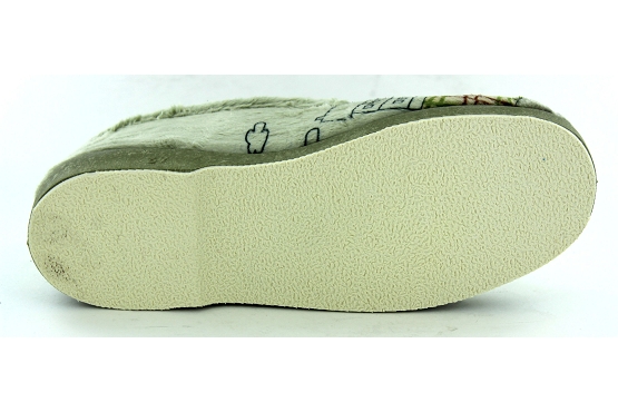 La maison de lespadrille pantoufles 6503.8 chien tissu pistache5936801_4