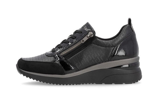Remonte baskets sneakers d2401.06 cuir noir5946701_2