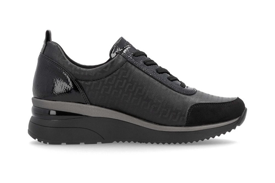 Remonte baskets sneakers d2401.06 cuir noir5946701_3