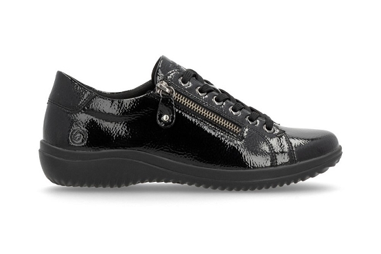 Remonte baskets sneakers d1e03.01 cuir noir5946901_2