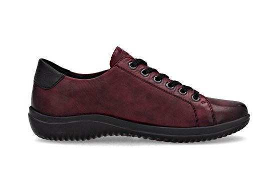 Remonte baskets sneakers d1e03.35 cuir vino5947001_2