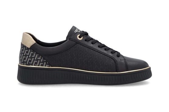 Remonte baskets sneakers d2e00.03 cuir noir5947301_3