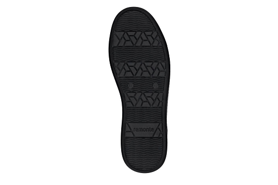 Remonte baskets sneakers d2e70.00 cuir noir5947401_4