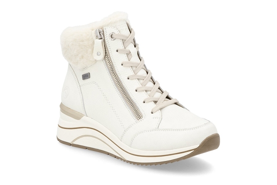 Remonte boots bottine d0t77.80 cuir blanc5947801_1