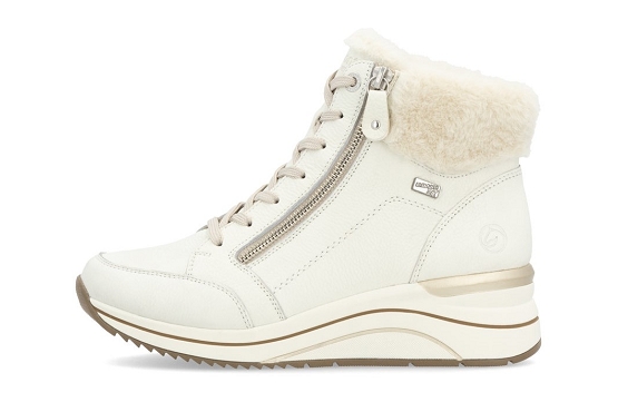 Remonte boots bottine d0t77.80 cuir blanc5947801_3