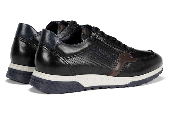 Fluchos baskets sneakers f1600 cuir noir5949501_3