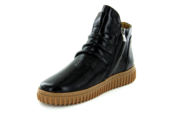 K.mary boots bottine epanoui vernis noir5950501_2