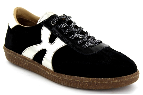 K.mary baskets sneakers caille cuir noir5950901_1