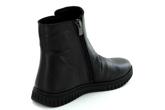 Madory boots bottine felin cuir noir5951301_3