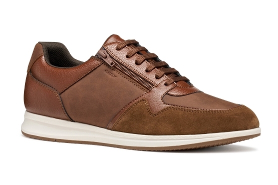 Geox baskets sneakers u56h5a cuir brown5951801_1