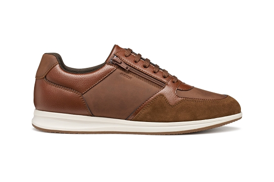 Geox baskets sneakers u56h5a cuir brown5951801_3