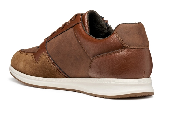 Geox baskets sneakers u56h5a cuir brown5951801_4