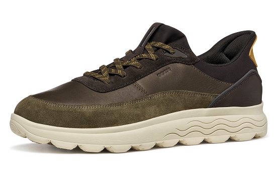 Geox baskets sneakers u56mpa cuir brown5952101_2