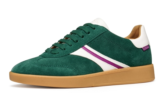 Geox baskets sneakers d56uga cuir green5953901_2