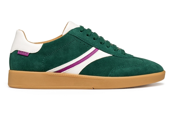 Geox baskets sneakers d56uga cuir green5953901_3