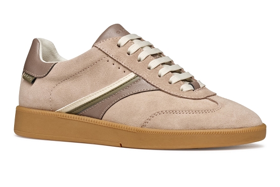 Geox baskets sneakers d56uga cuir taupe5954001_1
