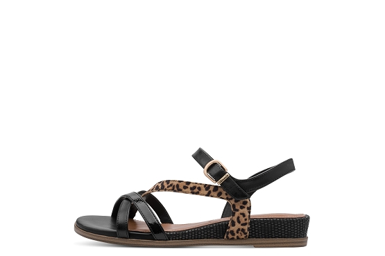 Tamaris sandales nu pieds 28146.46.098 cuir noir5973001_2