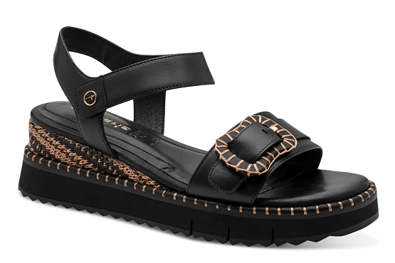 Tamaris sandales nu pieds 28223.46.001 cuir noir5973701_1
