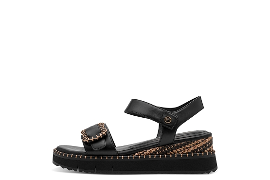 Tamaris sandales nu pieds 28223.46.001 cuir noir5973701_2