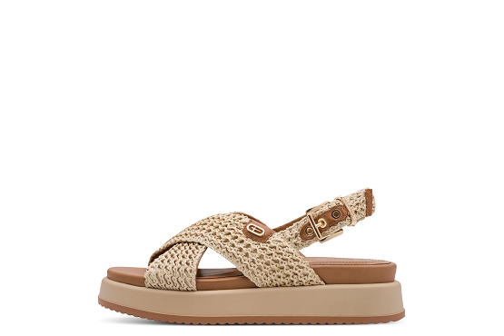 Tamaris sandales nu pieds 28224.46.400 cuir beige5974001_2