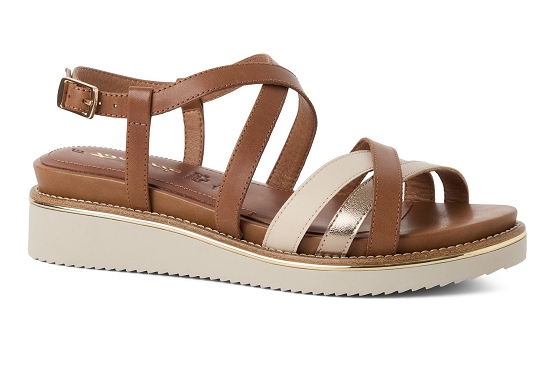 Tamaris sandales nu pieds 28237.44.392 cuir cognac5974301_1