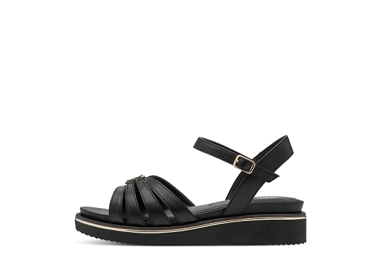 Tamaris sandales nu pieds 28242.46.001 cuir noir5974501_2