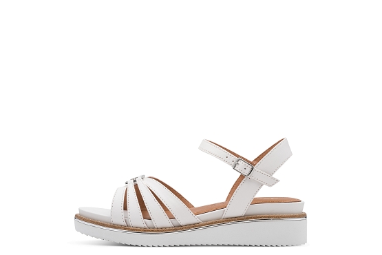 Tamaris sandales nu pieds 28242.46.100 cuir blanc5974601_2