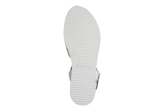 Tamaris sandales nu pieds 28242.46.100 cuir blanc5974601_4