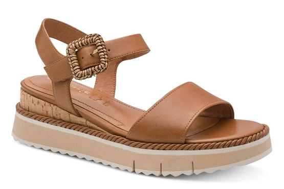 Tamaris sandales nu pieds 28247.46.305 cuir cognac5974701_1