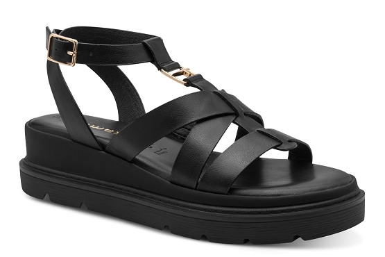 Tamaris sandales nu pieds 28709.46.001 cuir noir5976301_1