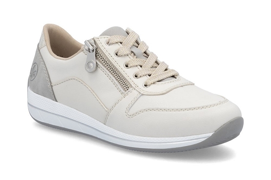 Rieker baskets sneakers n1100.80 cuir beige5977101_1
